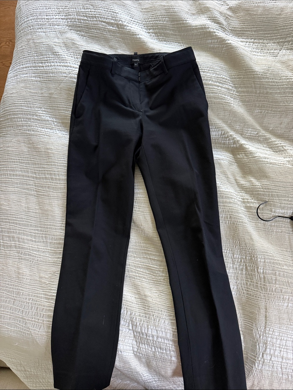 Theory Black Tailored Dress Trousers